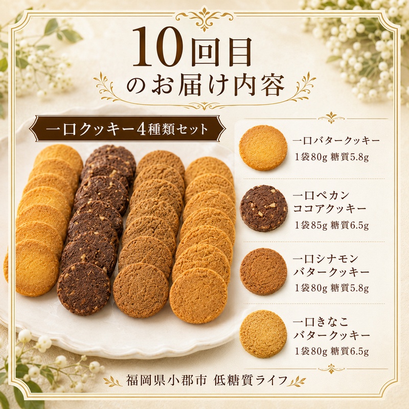 【定期便】低糖質スイーツ×12ヵ月コース