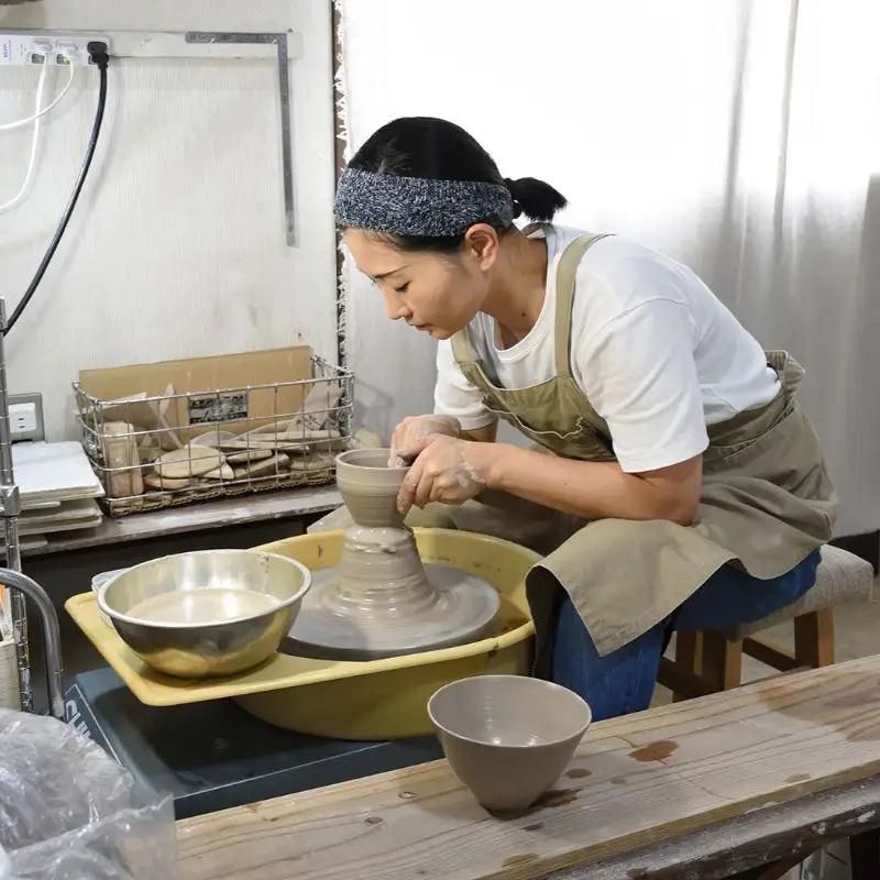 いっちん文様 陶器製 そば猪口 渋い錆浅葱色 2個セット 食器 陶器 器 小鉢 おちょこ 手づくり 焼き物 おしゃれ 広島県 呉市 ku016-006-r