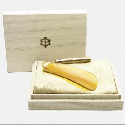 ふるさと納税 長崎市 本べっ甲 白甲 携帯用 靴ベラ　〜長崎べっ甲細工まるとみ〜