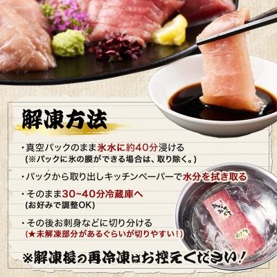 ふるさと納税 室戸市 室戸屋誉丸の厳選マグロ(赤身・中トロ)を定期便で食べ比べ!【3回お届け】 |  | 03