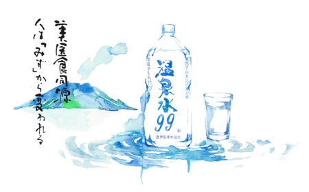 B2-0849／飲む温泉水/温泉水99（11.5L×4箱）