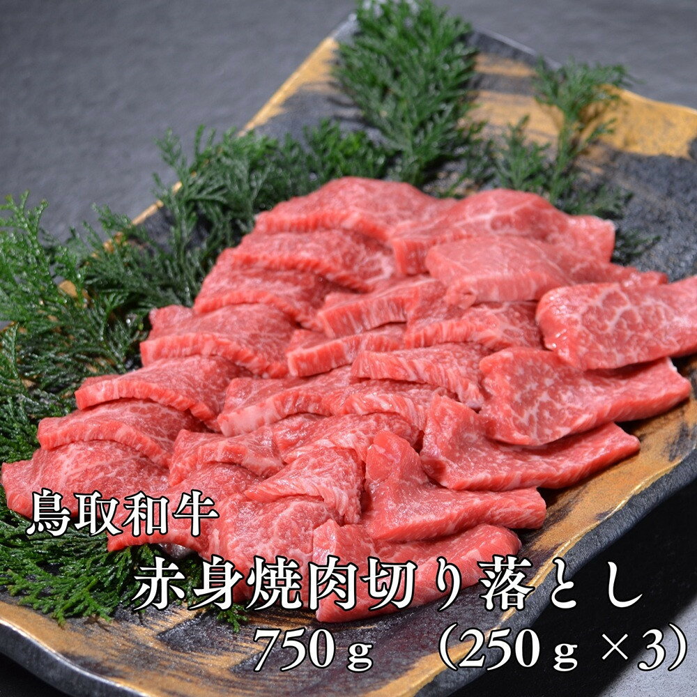 【ふるさと納税】鳥取和牛赤身焼肉切り落とし　750g（250g×3P） | 肉 お肉 にく 食品 鳥取産