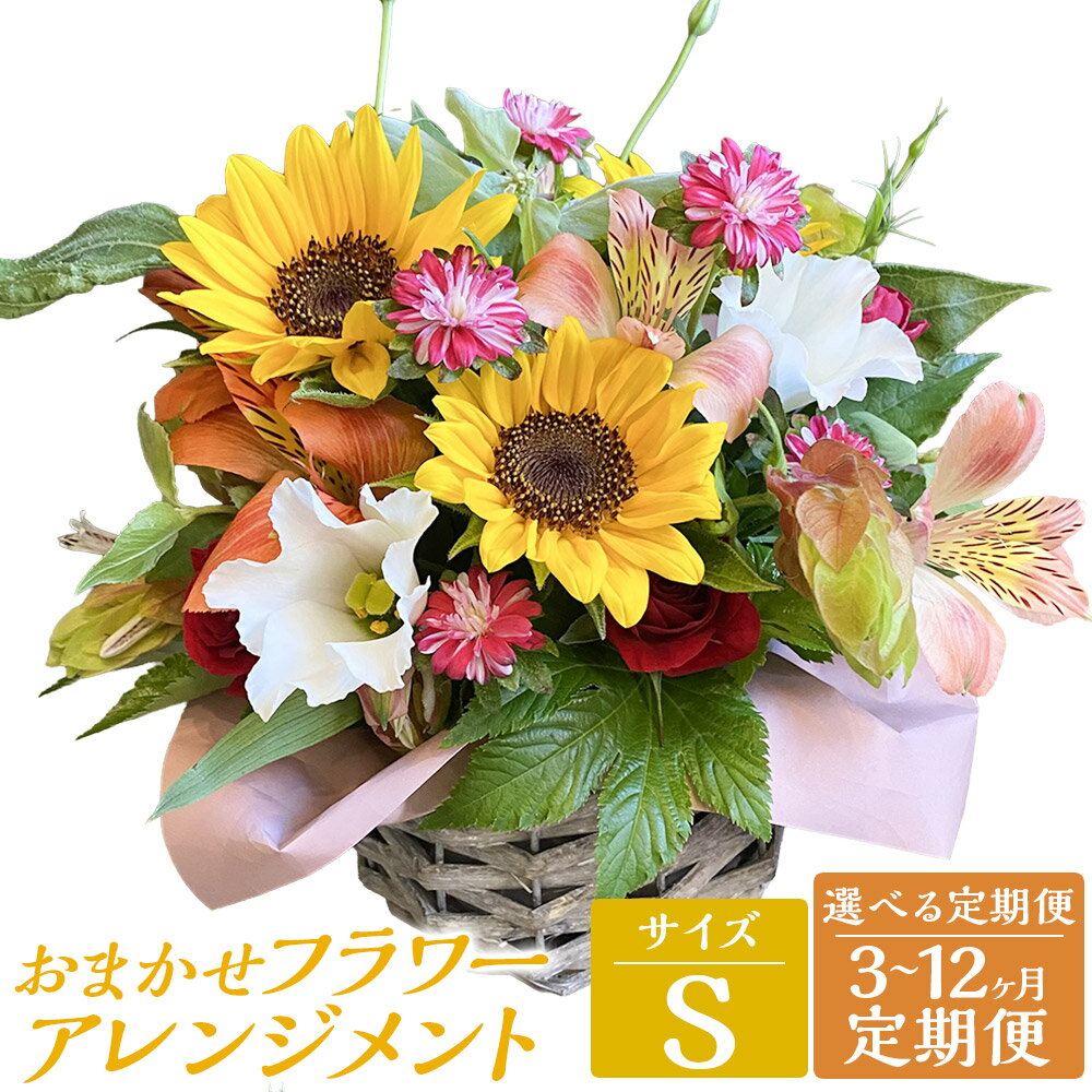 【ふるさと納税】【選べる定期便】 おまかせフラワーアレンジメント 【S】 3ヶ月/6ヶ月/12ヶ月 定期便 造花 花 お花 おしゃれ お祝い 誕生日 記念日 感謝 プレゼント 贈り物 母の日 ギフト 長崎市