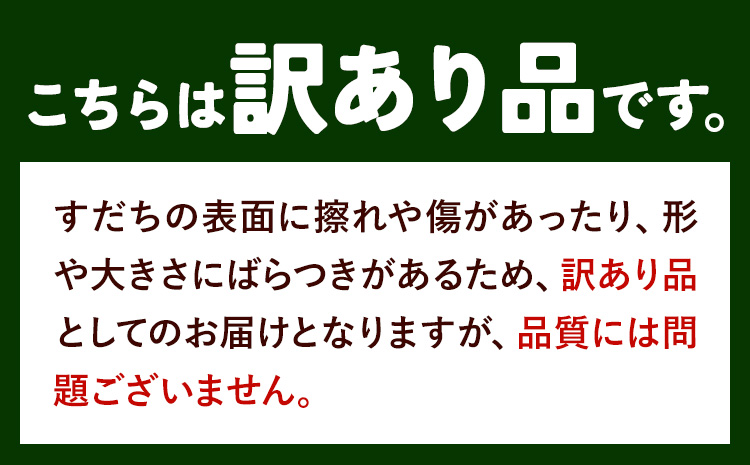 村の 訳あり 冷蔵すだち 1kg《10月中旬-12月末頃に出荷予定(土日祝除く)》徳島県 佐那河内村 すだち スダチ 柑橘 佐那河内 さなごうち 徳島 とくしま 果汁 1キロ 訳あり 訳アリ 不揃い