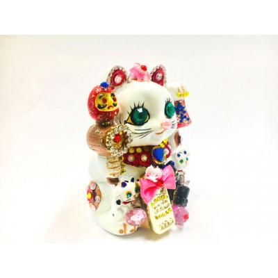 ふるさと納税 中間市 金運親子ジュエリー招き猫エメラルド(小) |  | 02