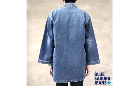 【岡山デニム】“DENTO BLUE”  着物ジャケット ［長袖］ 小