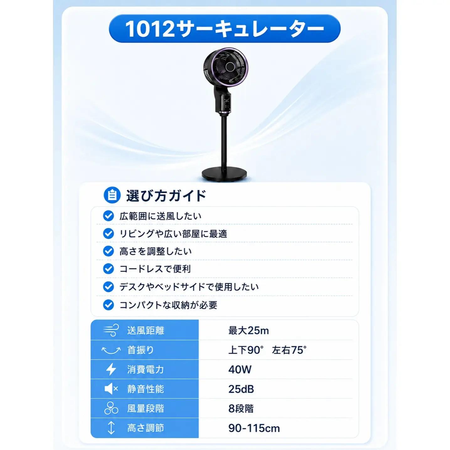 FS1012RKサーキュレーター　ブラック