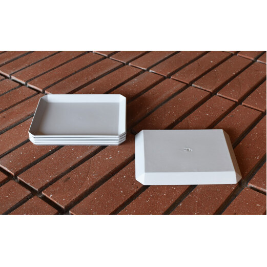 1616/ TY Square Plate 165 Gray セット 有田焼 器 食器 皿 グレー プレート A30-284_イメージ2