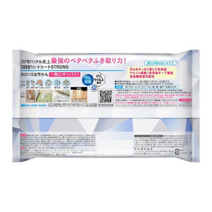 クイックルワイパー 立体吸着ウエット ストロング 香りが残らないタイプ 24枚入り×10個