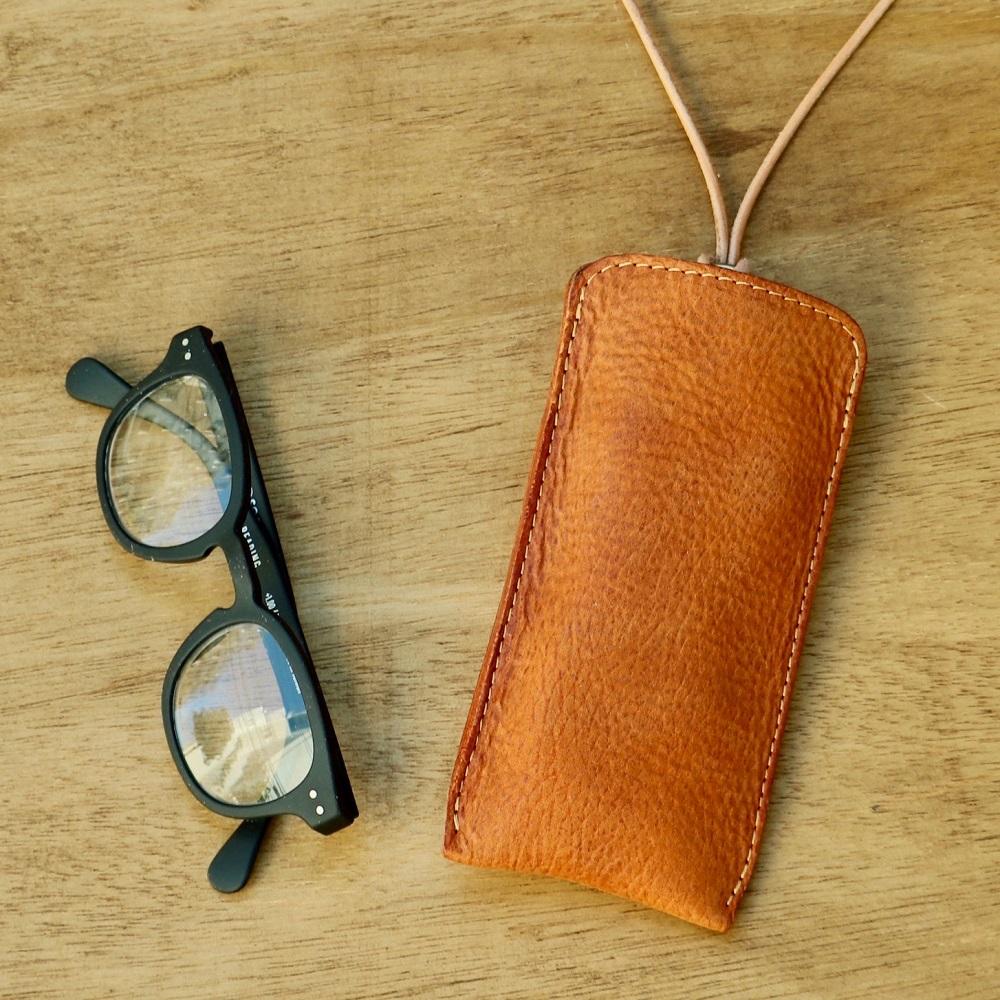 SKLO 首かけメガネケース(L)【Red】