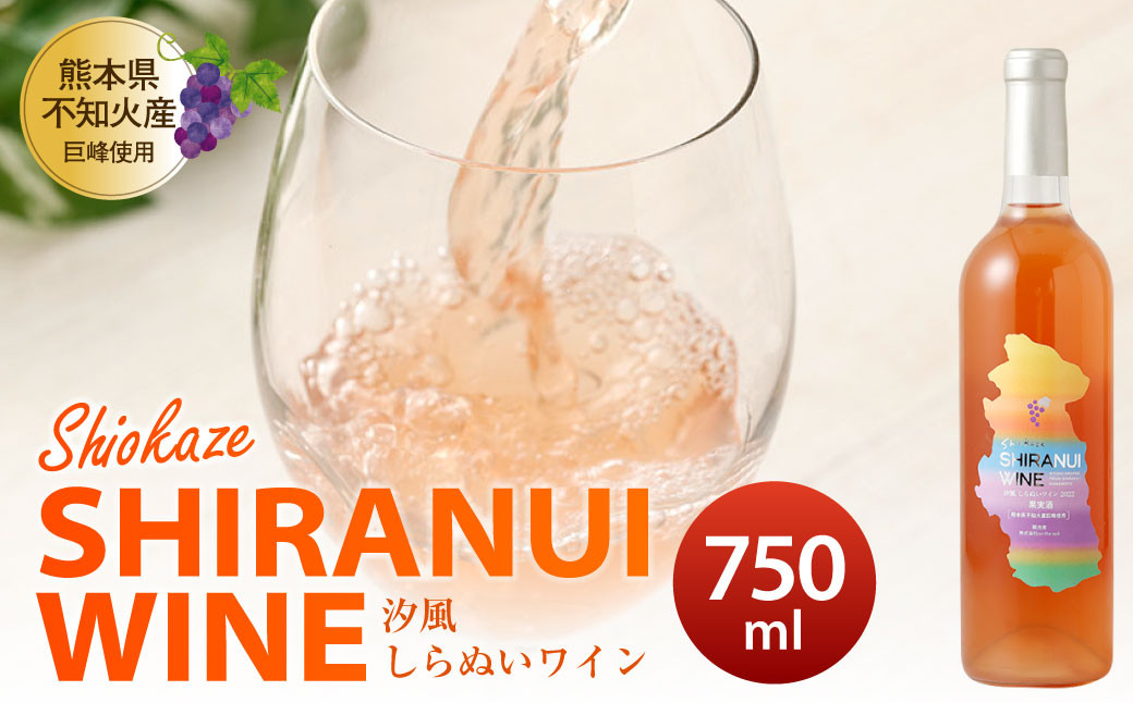 
汐風しらぬいワイン 750ml×1本 果実酒 巨峰 ワイン お酒 アルコール 9度
