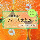 【ふるさと納税】 ご家庭用 訳あり せとか 西地農園の ハウスせとか 4.5kg M～4L サイズ混合 無選別【2025年2月中旬から順次発送】 手選別 ハウスせとか L M みかん ミカン 蜜柑 柑橘 果物 くだもの フルーツ 産地直送 訳あり 訳アリ 家庭用 産地直送 送料無料