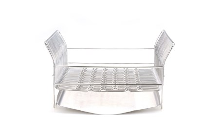 [ハナウタ] 水切りラック コンパクト（横置きタイプ） カゴ&トレイ SR 【033S017】