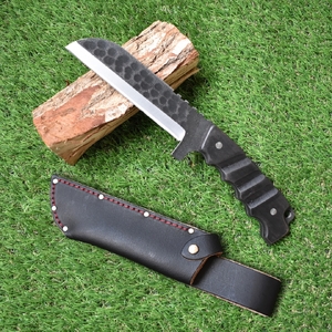 [山人] 鉈ナイフ 剛剣 145mm 牛革ケース入 鉈 ナイフ フルタング キャンプ用品 アウトドア用品 ナタ 燕三条製 【081S006】