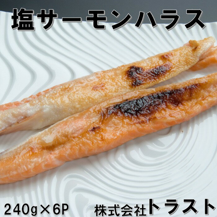 【ふるさと納税】塩サーモンハラス240g×6P G-46007