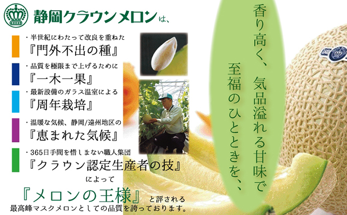 【3ヶ月定期便】クラウンメロン　規格外特大玉（約1.7kg）2玉入 果物類 メロン青肉 