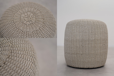 椅子 ヘイジー ムーンプーフ／シャンパーニュ アルミニウムフレーム ポリプロピレンロープ