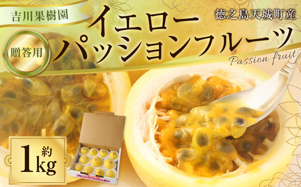 
                  【2027年発送】先行受付 徳之島 天城町産 【贈答用】イエローパッションフルーツ 約1kg 吉川果樹園  パッションフルーツ イエロー フルーツ 果物 AB-35-N
                