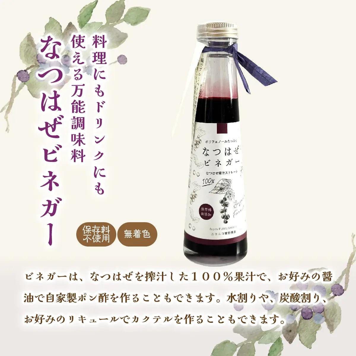 【ジャパン・フード・セレクション グランプリ受賞！】なつはぜ果汁のポン酢、ビネガー、シロップ 各120ml ITTAA005