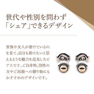 アクセサリー ピアス ツートンボール ゴールド sh1-2 ピアス