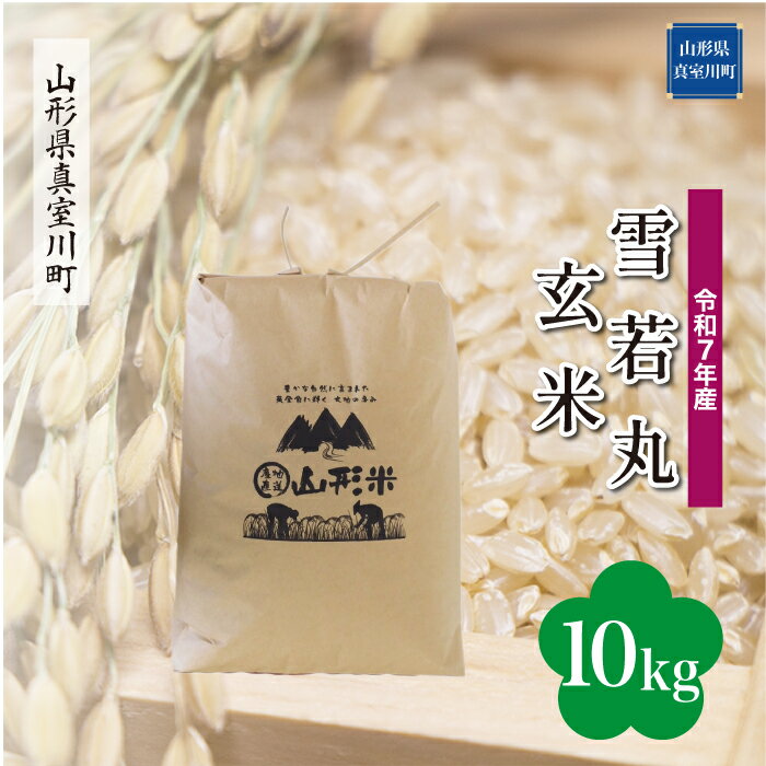 【ふるさと納税】令和7年産 真室川町厳選 雪若丸 ［玄米］ 10kg（5kg×2袋）