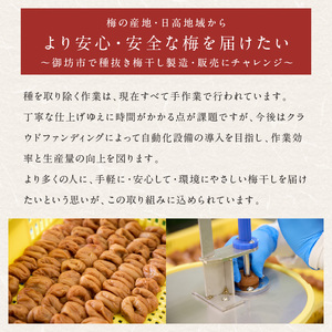 【1236】紀州南高梅「種ぬき梅干し」はちみつ風味600g