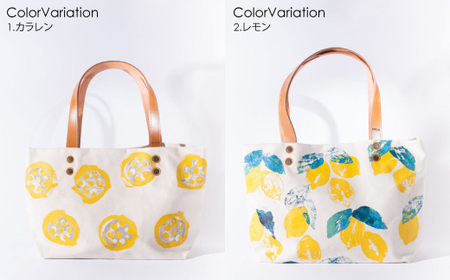 tote bag  L レモン トートバッグ バッグ