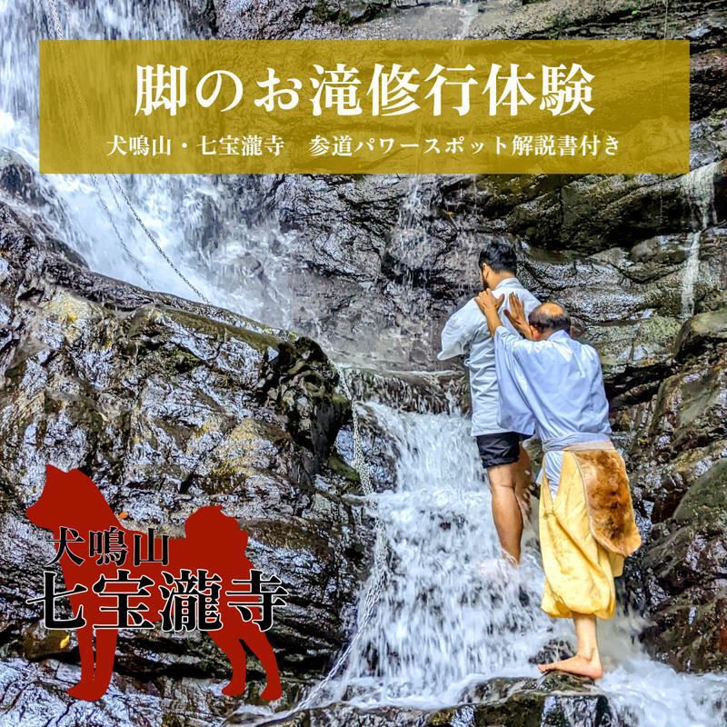 【特別企画】犬鳴山・七宝瀧寺 脚のお滝修行体験＆参道パワースポット解説書付き（2名様） 099H2079