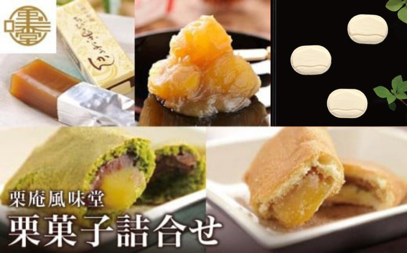 栗菓子詰合せ ［栗庵風味堂］ 菓子 スイーツ 和菓子 焼菓子 栗菓子 栗スイーツ セット かのこ 落雁 らくがん 羊羹 栗羊羹 ようかん 栗きんとん 長野 信州 お取り寄せ ［C-16］