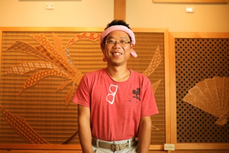 [075003]～大工が創る組子細工～麻の葉コースター　2個セット