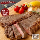 【ふるさと納税】Tボーン ステーキ 1ポンド（460g）UP 肉 お肉 牛肉 惣菜 ミディアムレア 骨付きステーキ 骨付き肉 グルメ 冷凍 送料無料