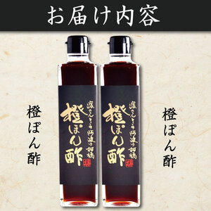 橙ポン酢 300ml×2本 セット ポン酢
