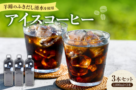 羊蹄のふきだし湧水を使用した、昔ながらの苦い アイスコーヒー