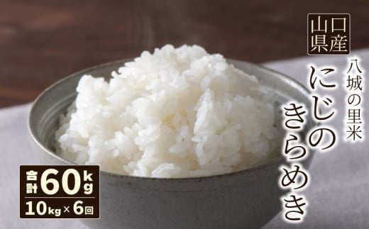 【定期便 6ヶ月】にじのきらめき 精米 10kg  計60kg