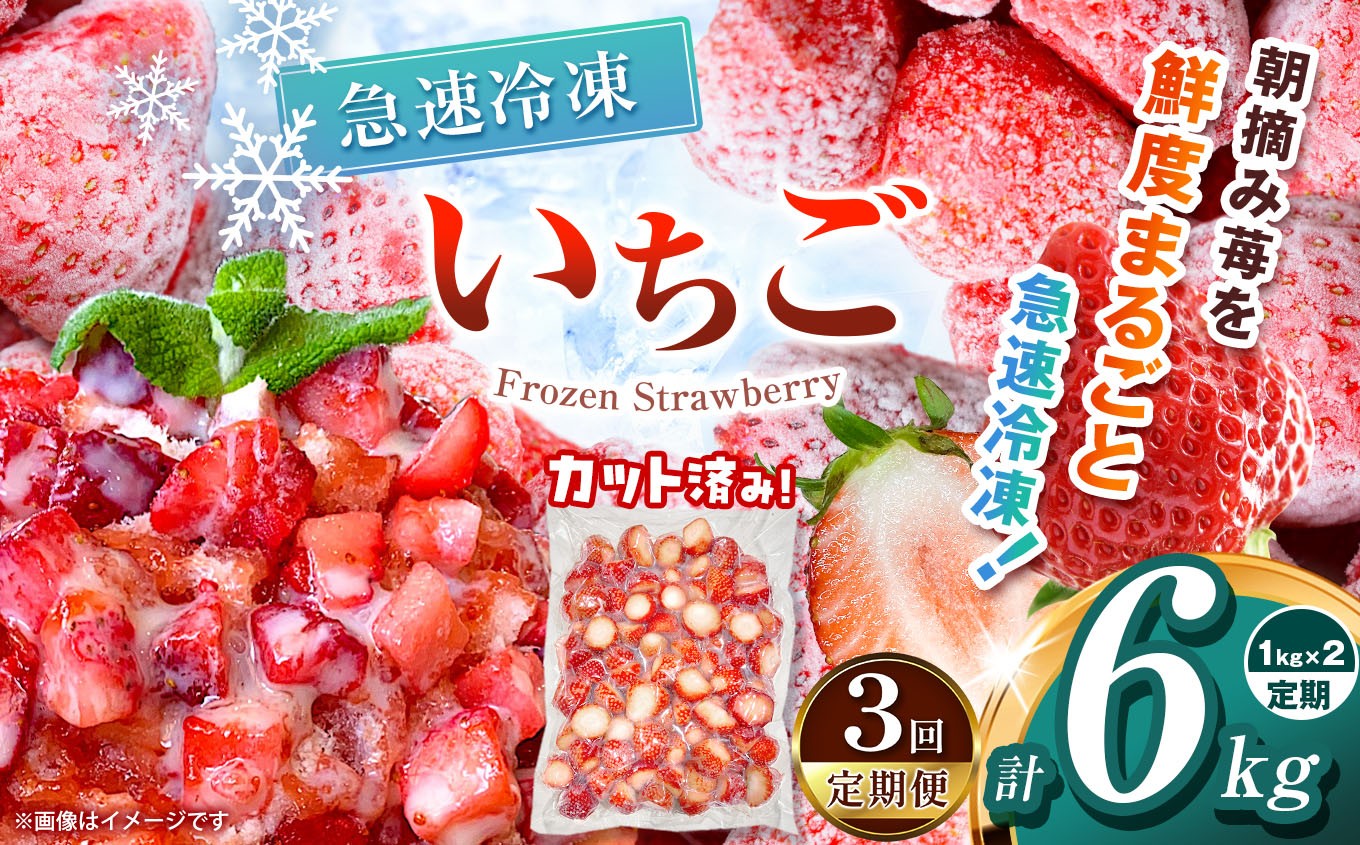 
                  【栃木県共通返礼品】【定期便3回】訳あり 冷凍いちご 2kg | 定期便 いちご とちあいか 冷凍 冷凍イチゴ スイーツ ジャム スムージー たっぷり 大粒  甘い 美味しい 果物 デザート 栃木県 那珂川町 送料無料
                