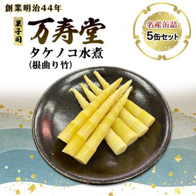 ふるさと納税 羽後町 名産缶詰 タケノコ水煮(根曲り竹)5缶セット[No.5325-0663]