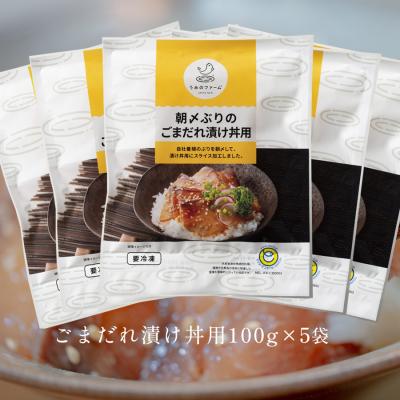 ふるさと納税 大月町 朝〆ぶり ごまだれ漬け丼用 100g×5袋 養殖 ブリ 鰤 小分け 冷凍 簡単調理 人気 海鮮丼 |  | 03