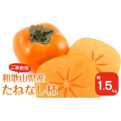 ふるさと納税 九度山町 【2025年10月上旬以降発送】 和歌山県産 平核無柿 【ご家庭用】 約1.5kg 満杯詰