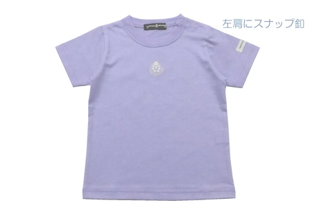 子ども用 半袖Tシャツ TENTOUMUSHI てんとう虫PT ライトパープル 90サイズ｜子供 服 Tシャツ 綿 国産 日本製 赤ちゃん ベビー お祝い [0797]