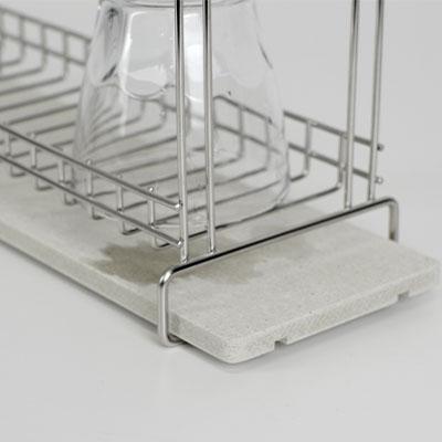 ふるさと納税 三条市  水切りラック(ボトル&グラス) 吸水トレイで水捨て不要【010P129】 |  | 02