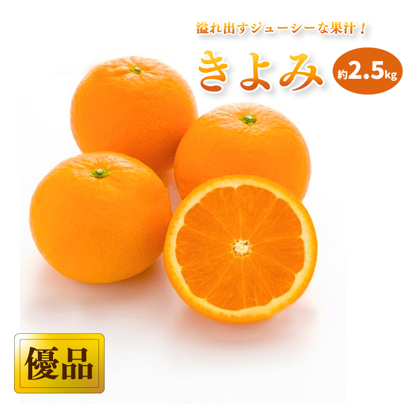 【2027年3月中旬から発送予定】きよみ 家庭用(優品) 約2.5kg おすすめ人気 みかん 果物 フルーツ 愛媛県産 みかん 松山市 愛媛県