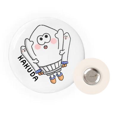 ふるさと納税 角田市 オリジナル缶バッチ(えいいち君とロッケ&ケット)直径4.5cmスチール製 |  | 02