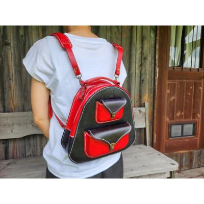 ふるさと納税 小浜市 3WAYバッグ おにぎり(ブラック+レッド) |  | 03