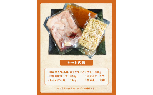特撰博多もつ鍋 【あごだし味噌仕立て】 2〜3人前 300g  《30日以内に出荷予定(土日祝除く)》