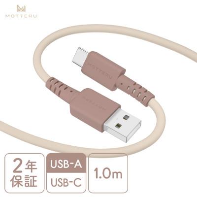 ふるさと納税 海老名市 バイカラーケーブル A to C 1m カプチーノ(MOT-BCECAC100-CA)