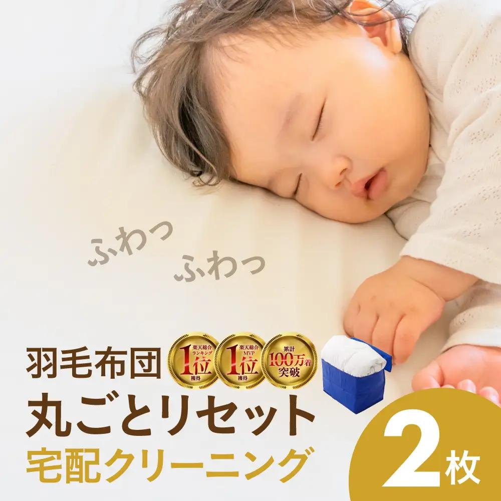 羽毛布団丸洗い宅配クリーニング 2点｜クリーニング