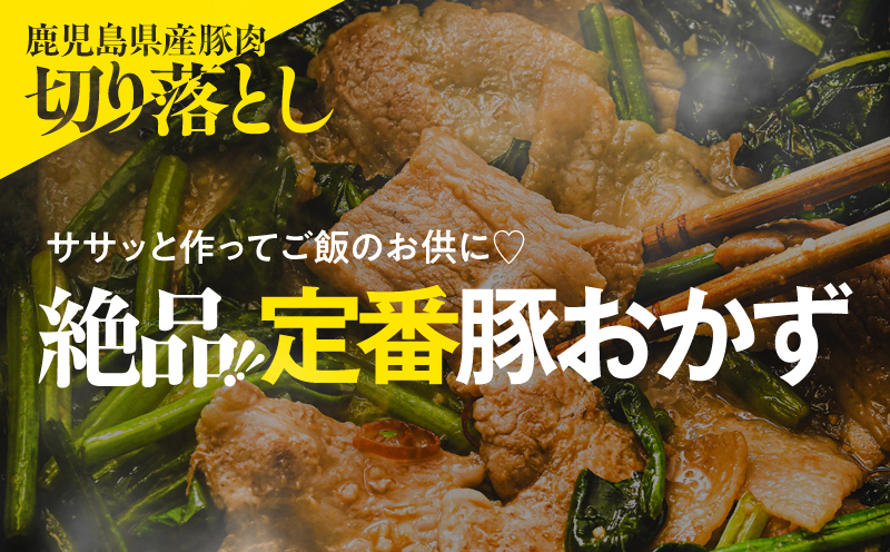 【全3回定期便】＜訳あり＞鹿児島県産豚肉切り落とし 3kg（500g×6パック）　KN179-T01【おきどき】