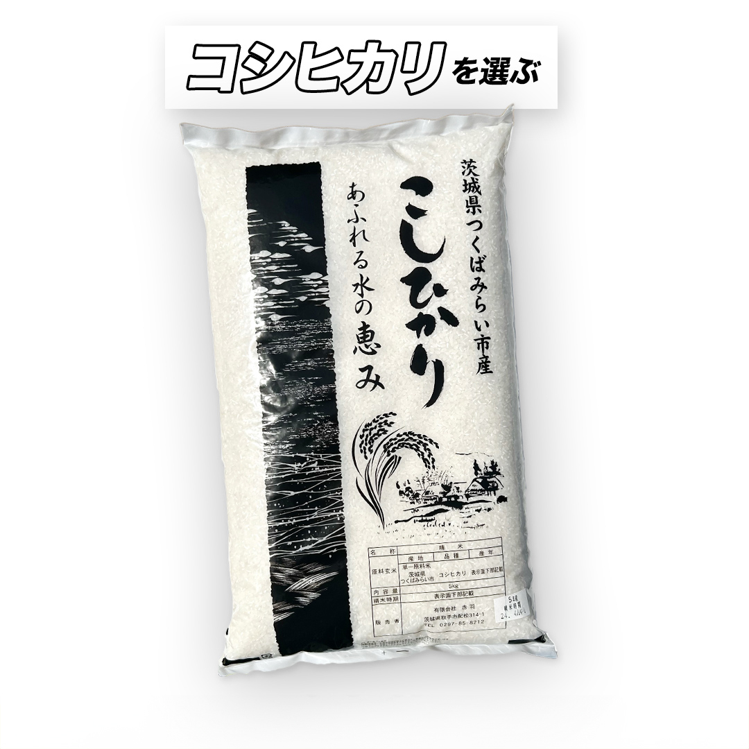【 最短2日 スピード発送！】 コシヒカリ 5kg 令和7年産精米 【 数量限定 】 茨城県つくばみらい市産 精米 こしひかり コシヒカリ 即納 米 コメ こめ 単一米 限定 茨城県産 国産 美味しい