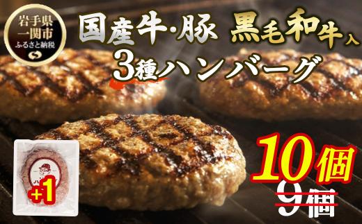 ＼ レビューキャンペーン実施中！ ／ 格之進 ハンバーグ 3種 食べ比べ〈120g×各3個 9個〉あはハンバーグ×1 金格 白格 黒格 個包装 お惣菜 おかず お弁当 ハンバーグ 小分け 真空 国産牛 冷凍ハンバーグ 返礼品 無添加 黒毛和牛 高級ハンバーグ 牛肉 豚肉 挽肉 合挽き はんばーぐ おすすめ お取り寄せ ランキング ギフト 送料無料 人気 岩手県 一関市 hannba-gu