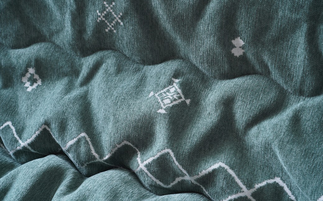 軽くてあったか ハピネスコタツ掛布団 200cm×300cm GN（グリーン）